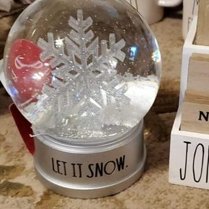 Rae Dunn let it snow snow globe